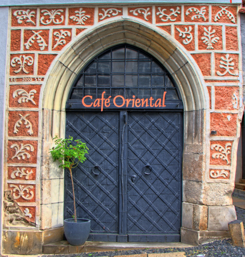 Tür Café Oriental in Görlitz
