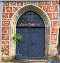Tür Café Oriental in Görlitz